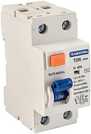 Imagem de INTERRUPTOR TDR-2P 100 AC 1P+N 100A 30MA 6KA