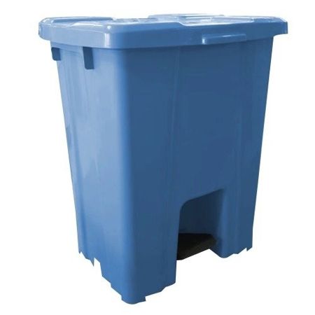 Imagem de LIXEIRA PLASTICA QUADRADA  30L C/ PEDAL AZUL