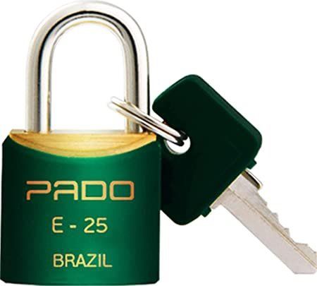 Imagem de CADEADO LATAO 25MM C/ CHAVE VERDE