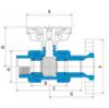 Imagem de VALVULA ESFERA CPVC SCH80 2.1/2" SOLDAVEL/ROSCAVEL