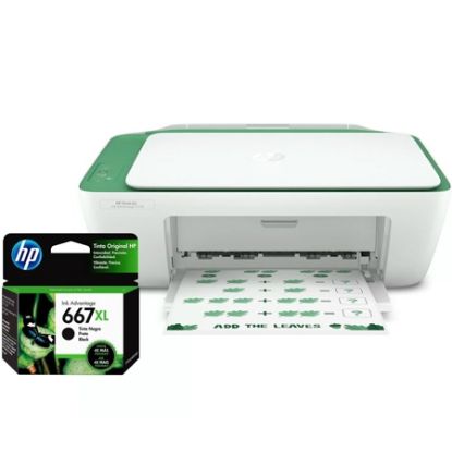 Imagem de IMPRESSORA MULTIFUNCIONAL DESKJET INK ADVANTAGE 2376 7WQ02A COLORIDA CONEXAO USB BIVOLT + CARTUCHO  667XL PRETO 3YM81AB