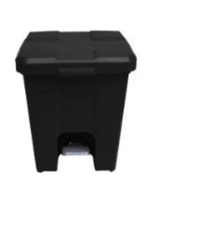 Imagem de LIXEIRA PLASTICA QUADRADA  15L C/ PEDAL PRETO