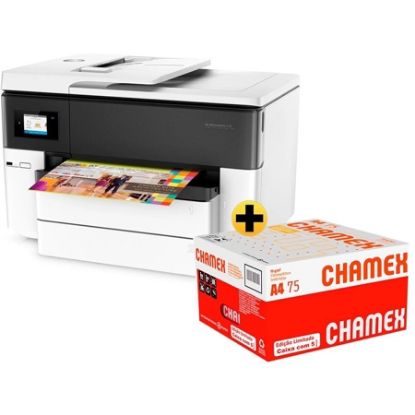 Imagem de IMPRESSORA MULTIFUNCIONAL A3 OFFICEJET PRO 7740 G5J38A  + CAIXA DE SULFITE CHAMEX A4 75G 210MM X 297MM 2500 FLS IPAPER