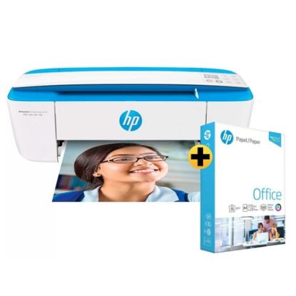 Imagem de IMPRESSORA MULTIFUNCIONAL DESKJET INK ADVANTAGE  3776 AZUL J9V88A COLORIDA WI-FI CONEXAO USB BIVOLT + PAPEL SULFITE OFFICE A4 75