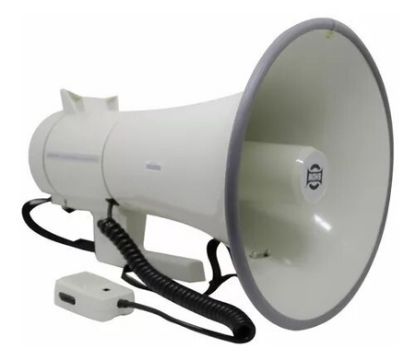 Imagem de MEGAFONE PROFISSIONAL35 W COM MICROFONE ALCANCE 1,8 KM  ER67S