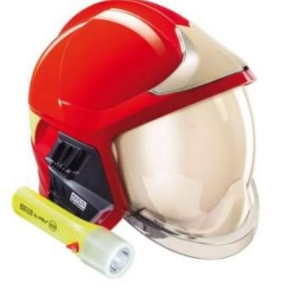 Imagem de CAPACETE P/ BOMBEIRO TPLA VERMELHO TAM G C/ VISOR GALLET F1XF