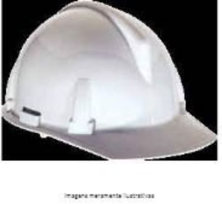 Imagem de CAPACETE ABA FRONTAL V-GARD 500 CLASSE B TIPO II C/ JUGULAR E CARNEIRA S/ VENTILACAO BRANCO C/ LOG