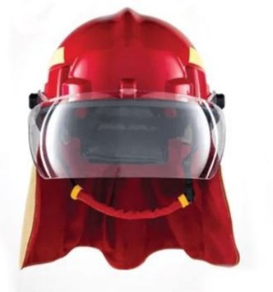 Imagem de CAPACETE P/ BOMBEIRO FBV VERMELHO C/ VISOR CAIRNS 660C