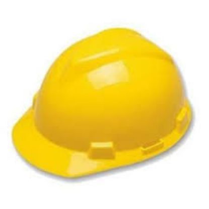 Imagem de CAPACETE ABA FRONTAL V-GARD500 CLASSE A SISTEMA DE VENTILACAO CATRACA S/ JUGULAR AMARELO