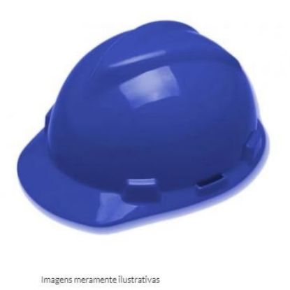 Imagem de CAPACETE ABA FRONTAL V-GARD CLASSE B C/ JUGULAR AZUL C/ LOG GERDAU