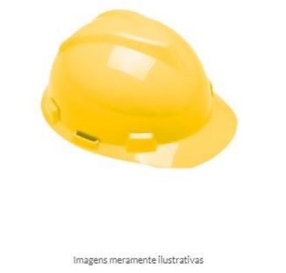 Imagem de CAPACETE ABA FRONTAL V-GARD CLASSE B C/ JUGULAR AMARELO C/ LOG GERDAU