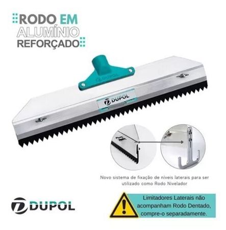 Imagem de RODO DENTADO 40CM C/ LAMINA DENTADA 2MM