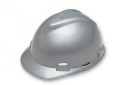 Imagem de CAPACETE ABA FRONTAL V-GARD MIN CLASSE A S/ JUGULAR CINZA ALUMINIO