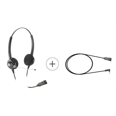 Imagem de HEADSET P/CELULAR - KIT HEADSET - EPKO COMPACT BIAURICULAR QD + CABO QD MOBILE