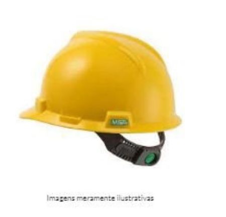 Imagem de CAPACETE ABA FRONTAL V-GARD MIN CLASSE A S/ JUGULAR AMARELO MANGA