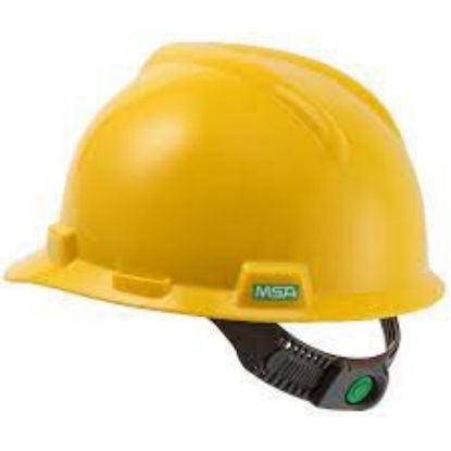 Imagem de CAPACETE ABA FRONTAL V-GARD CLASSE B C/ JUGULAR AMARELO C/ LOG E C/ REFLETIVO