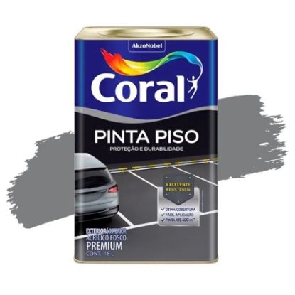 Imagem de TINTA  ACRILICA FOSCA PINTA PISO 18L CINZA MEDIO