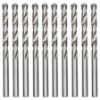 Imagem de BROCA   3/8"  POLIDA HASTE CILINDRICA HSS P/ METAL 10 PCS  