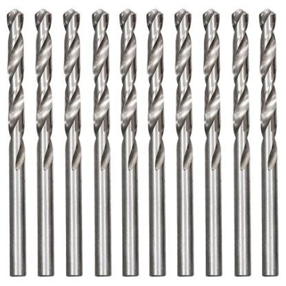 Imagem de BROCA   3/8"  POLIDA HASTE CILINDRICA HSS P/ METAL 10 PCS  