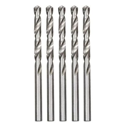 Imagem de BROCA   1/2"  POLIDA HASTE CILINDRICA HSS P/ METAL 5 PCS  