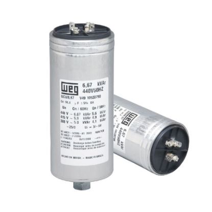 Imagem de CAPACITOR MONOFASICO AL 15,3UF 0,83KVAR 380VCA 