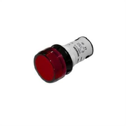 Imagem de SINALEIRO REDONDO PLASTICO VERMELHO 22MM 125V LED 