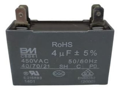 Imagem de CAPACITOR MONOFASICO PP 4UF 250V 