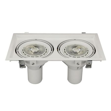 Imagem de LUMINARIA LED MULTIPLE SPOT DEE EMBUTIR BRANCA 2 PAR 30 E27