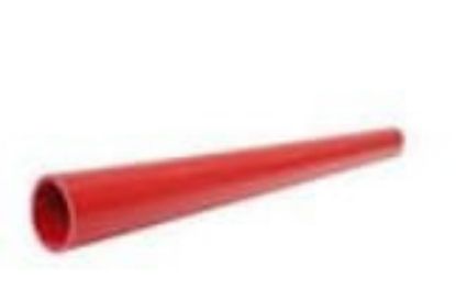 Imagem de ELETRODUTO RIGIDO DE PVC S/ ROSCA  VERMELHO 3/4" 3M