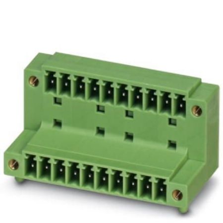 Imagem de CONECTOR DE CIRCUITO IMPRESSO 2P 160V 8A VERDE ESTANHADO 