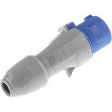 Imagem de PLUGUE INDUSTRIAL MOVIVEL MACHO PLA 2P + T 16A 200-250V AZUL