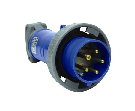 Imagem de PLUGUE INDUSTRIAL MOVIVEL MACHO 2P + T 32A 200-250V AZUL