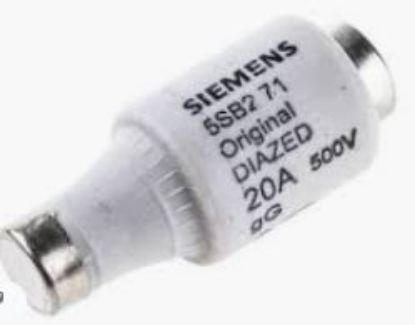 Imagem de FUSIVEL DIAZED D II RETARDADA 500VAC/440VDC 20A