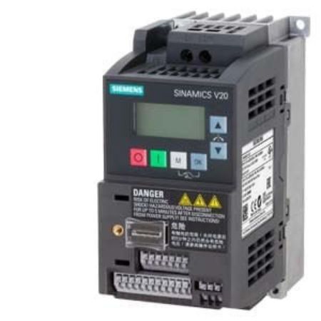 Imagem de INVERSOR DE FREQUENCIA MONOFASICO 200 - 240V 3,2A 0,55KW SINAMICS V20 