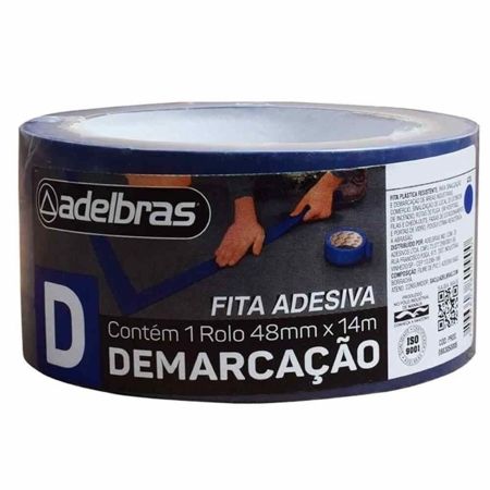 Imagem de FITA ADESIVA PVC 48MM X 14M AZUL