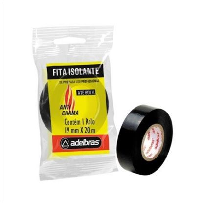 Imagem de FITA ISOLANTE ANTICHAMA 19MM X 5M PRETA