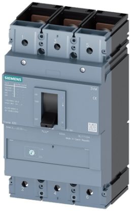 Imagem de DISJUNTOR CAIXA MOLDADA TRIPOLAR TERMOMAGNETICO FIXO 415VCA 400A 55KA 