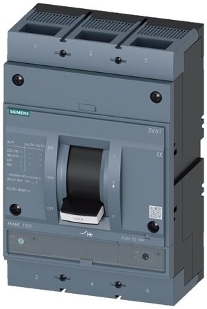 Imagem de DISJUNTOR CAIXA MOLDADA TRIPOLAR TERMOMAGNETICO FIXO 415VCA 800A 55KA 