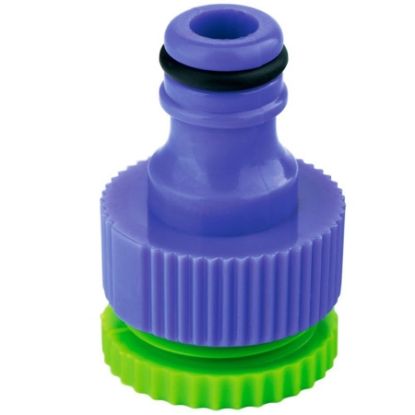 Imagem de CONECTOR FEMEA DE PLASTICO C/ BUCHA DE 1/2" P 3/4" ROSCA INTERNA