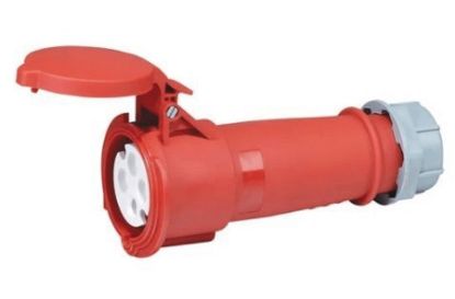 Imagem de PLUGUE INDUSTRIAL MOVIVEL FEMEA 4P 32A 380-440V VERMELHO