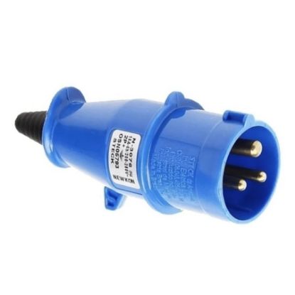 Imagem de PLUGUE INDUSTRIAL MOVIVEL MACHO 3P + T 16A 240V AZUL