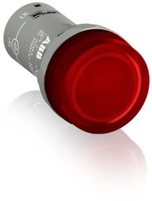 Imagem de SINALEIRO REDONDO PLASTICO VERMELHO 22MM 110-130VCA LED