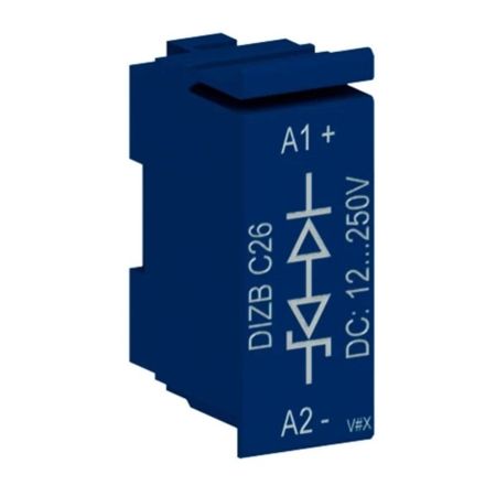 Imagem de BLOCO SUPRESSOR AZUL 12-250VCC P/ CONTATOR DIZB 