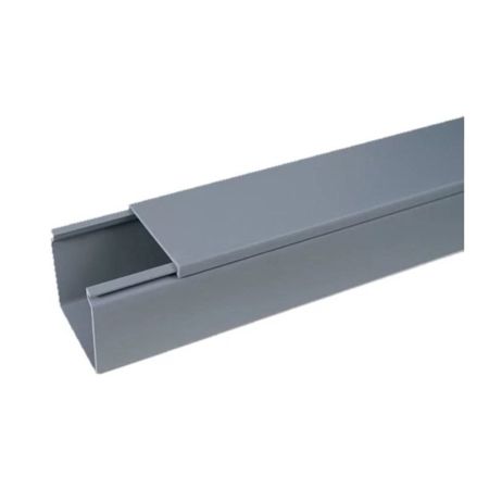 Imagem de CANALETA DE PVC CINZA C/ TAMPA  30MM X 50MM X 2000MM