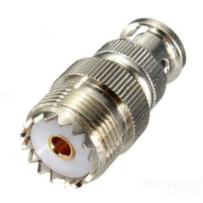 Imagem de ADAPTADOR CONECTOR UHF FEMEA BNC MACHO