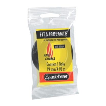 Imagem de FITA ISOLANTE ANTICHAMA 19MM X 10M PRETA