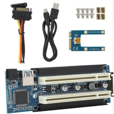 Imagem de ADAPTADOR MINI PCI-E P/ DUAL PCI-E USB 3.0