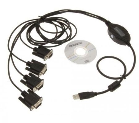 Imagem de ADAPTADOR USB P/ 4 SAIDAS SERIAL PORT