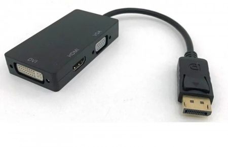 Imagem de ADAPTADOR DISPLAY PORT P/ VGA HDMI DVI