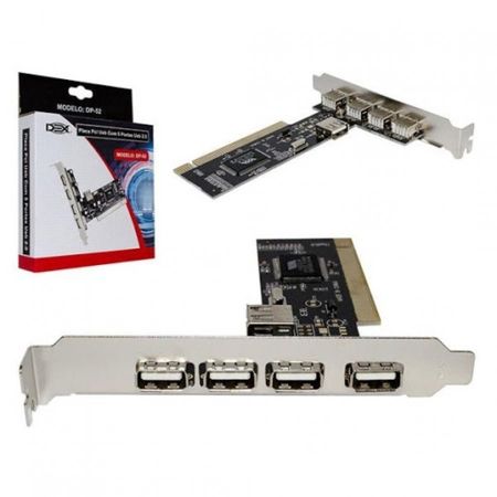 Imagem de ADAPTADOR DE PLACA PCI USB 2.0 C/ 5 PORTAS